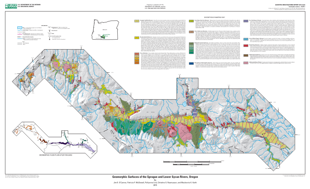 Geomorphic Surfaces of the Sprague and Lower Sycan Rivers, Oregon by Jim E