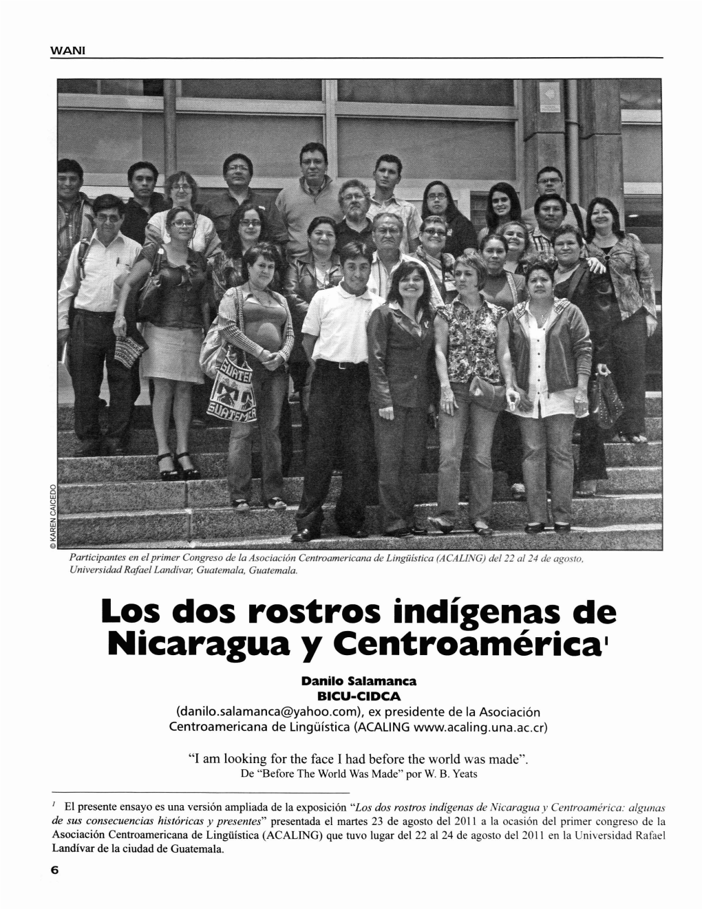 Los Dos Rostros Indigenas De Nicaragua Y Centroamerical