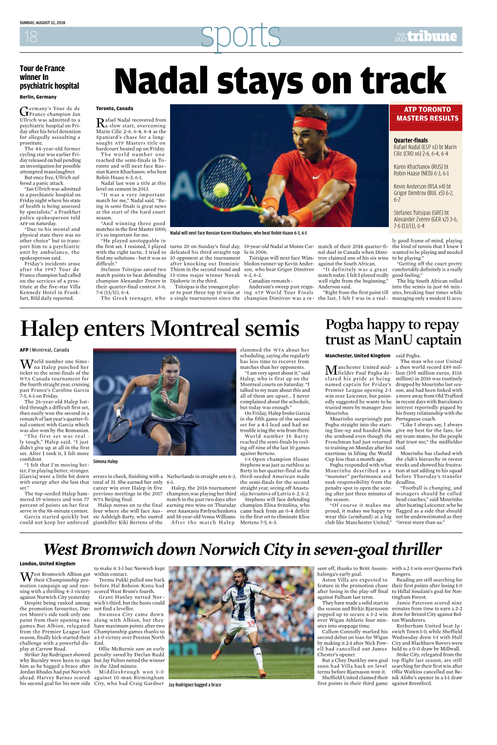 Halep Enters Montreal Semis