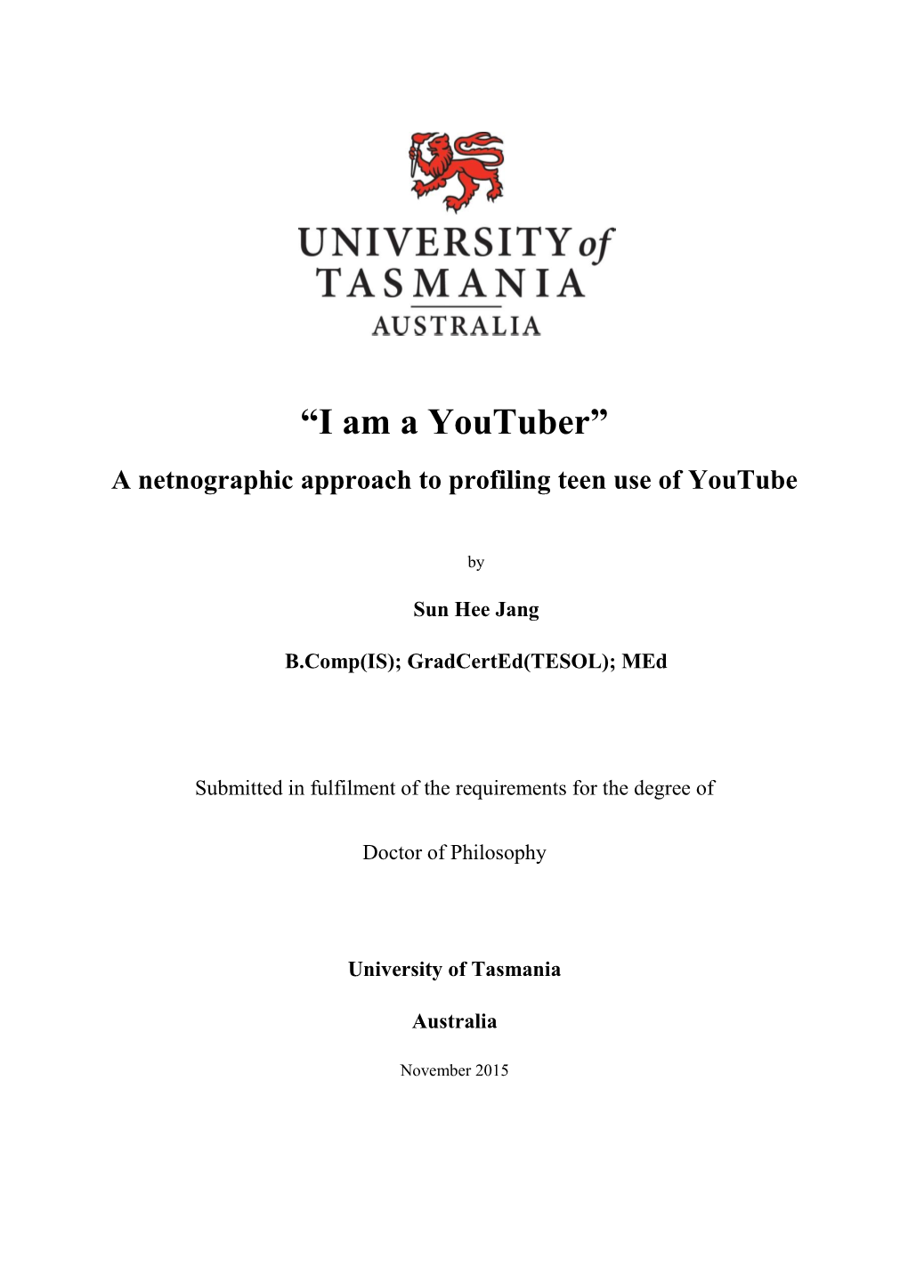 “I Am a Youtuber” a Netnographic Approach to Profiling Teen Use of Youtube