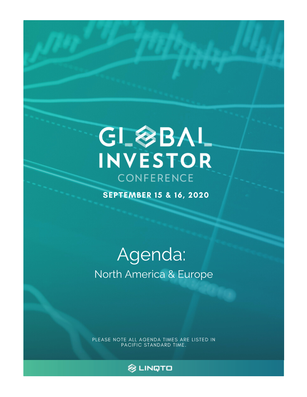 Global Investors Conference: Full Agenda (PST)