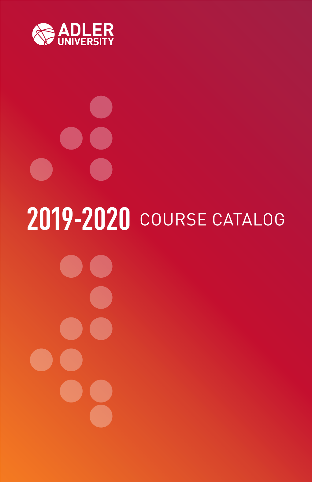 COURSE CATALOG 2018-2019 Adler University