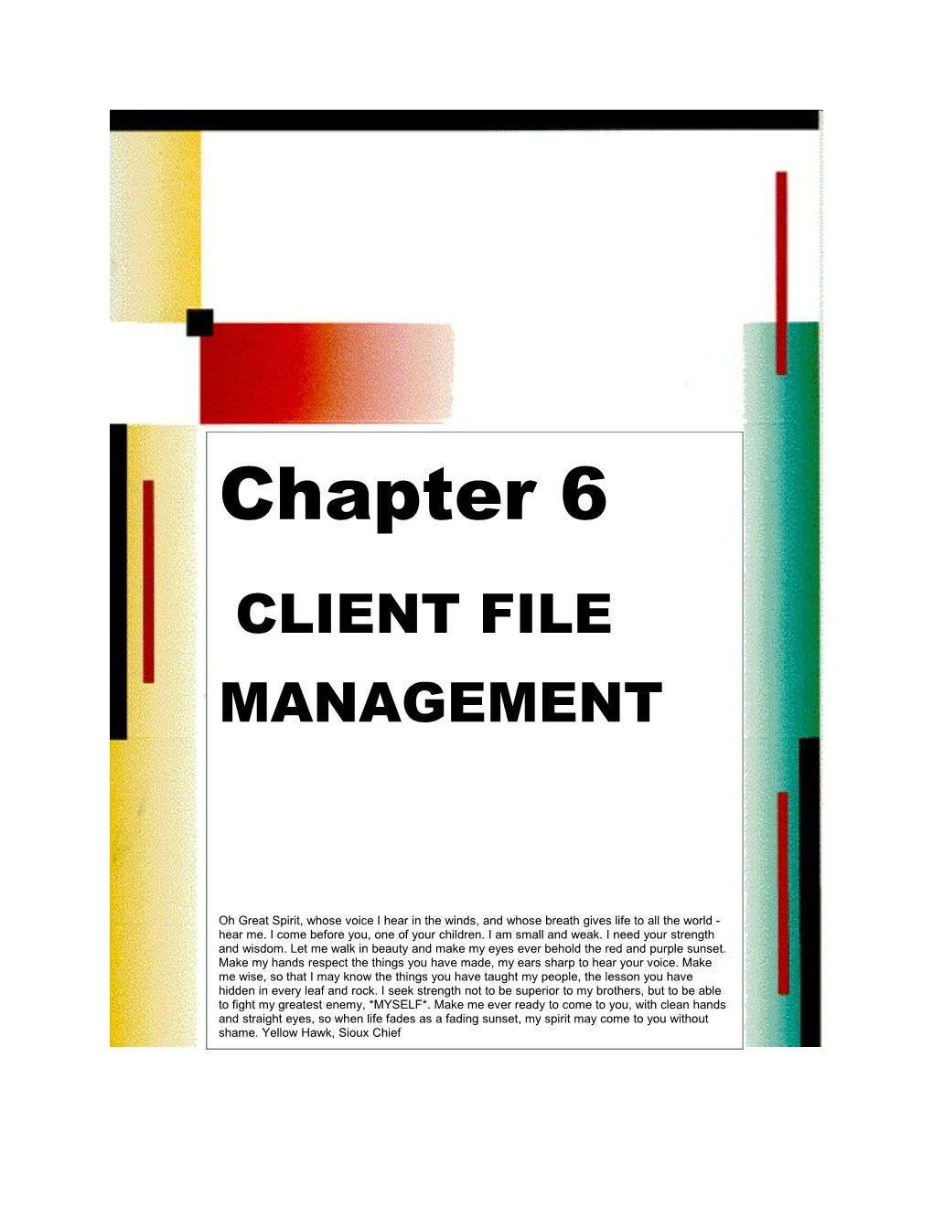 6. Client File Management