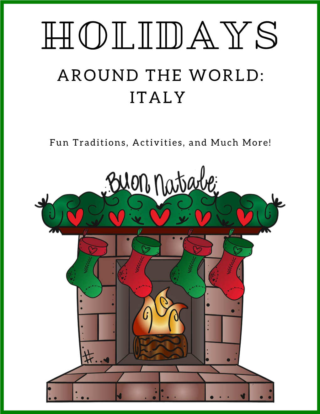 Holidays Around the World Pack Cover Italy