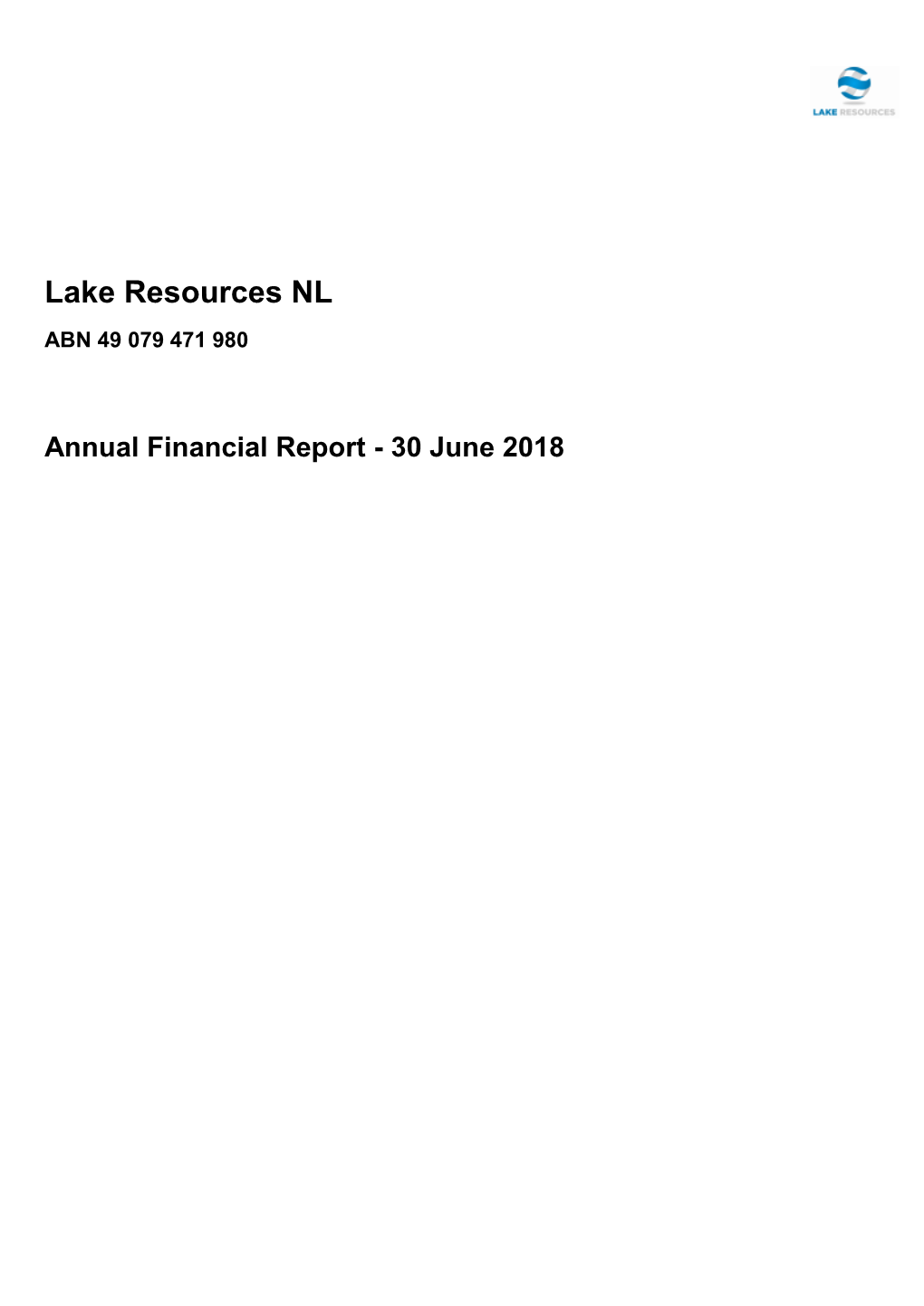 Lake Resources NL