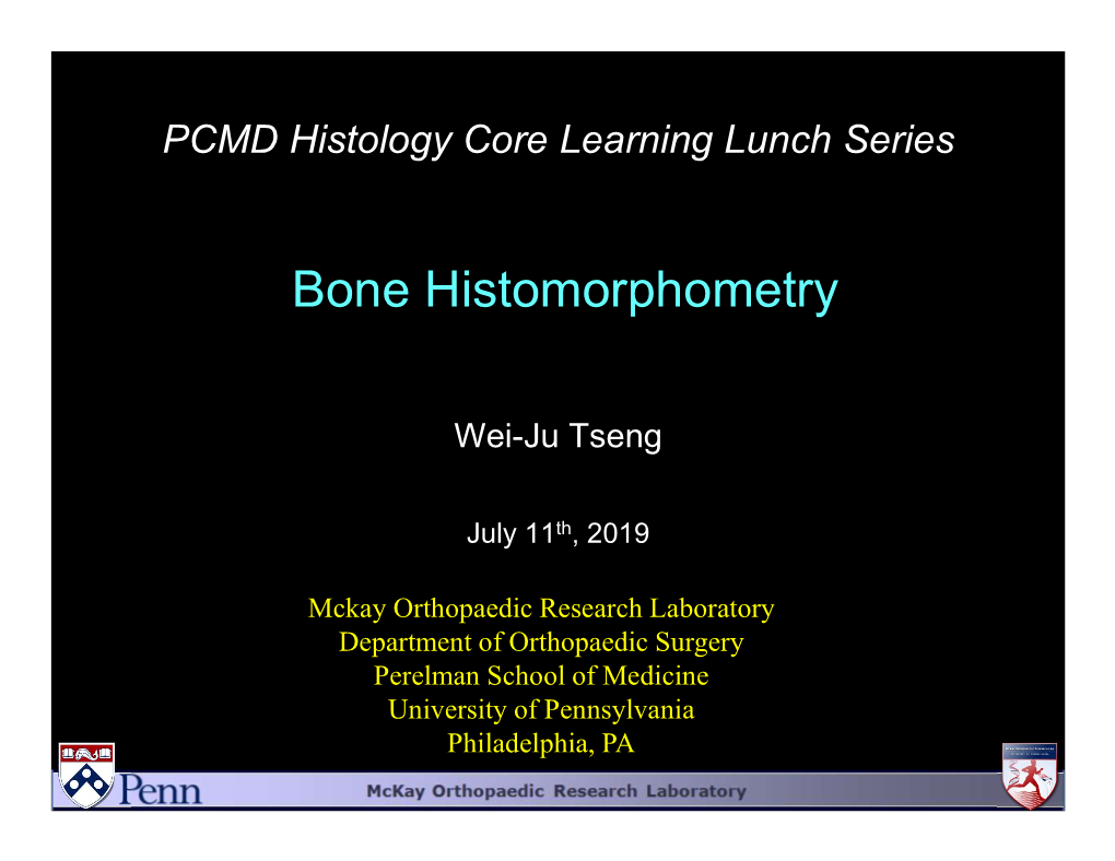 Bone Histomorphometry