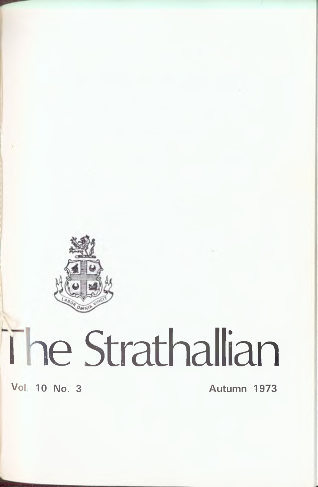 I Ie Strathallian Vol 10 No