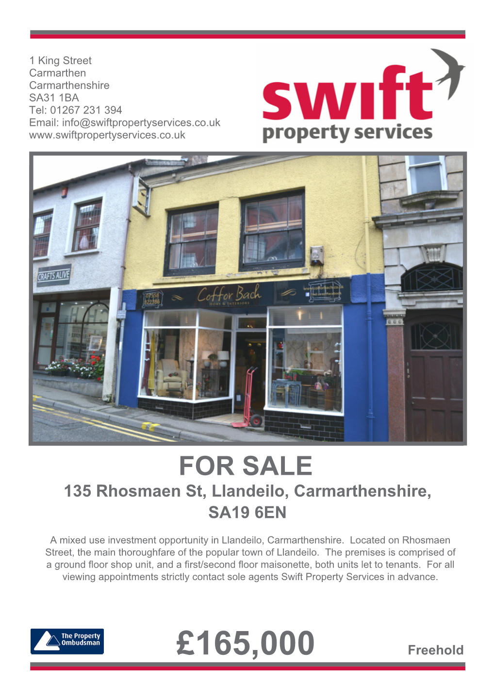 135 Rhosmaen Street, Llandeilo