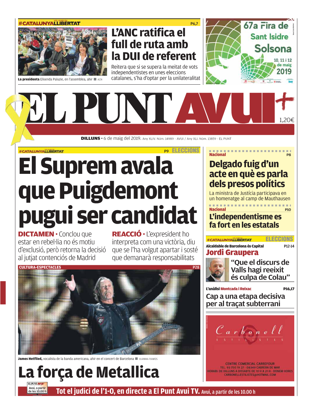 El Suprem Avala Que Puigdemont Pugui Ser Candidat