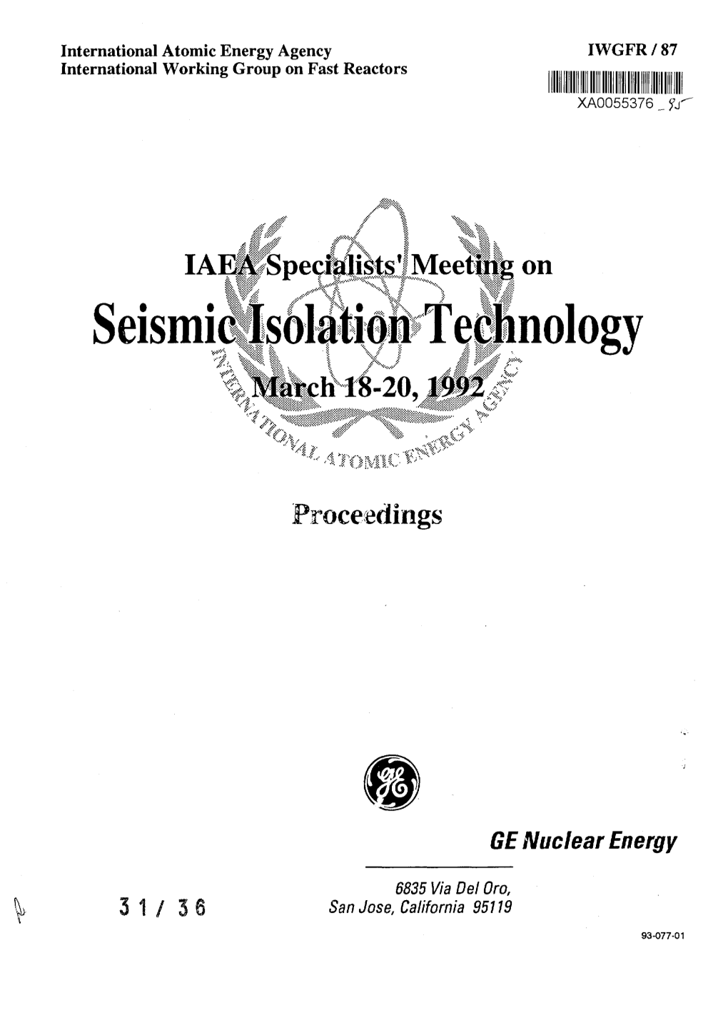 Seismic Isolation Technology March 18-20,1992