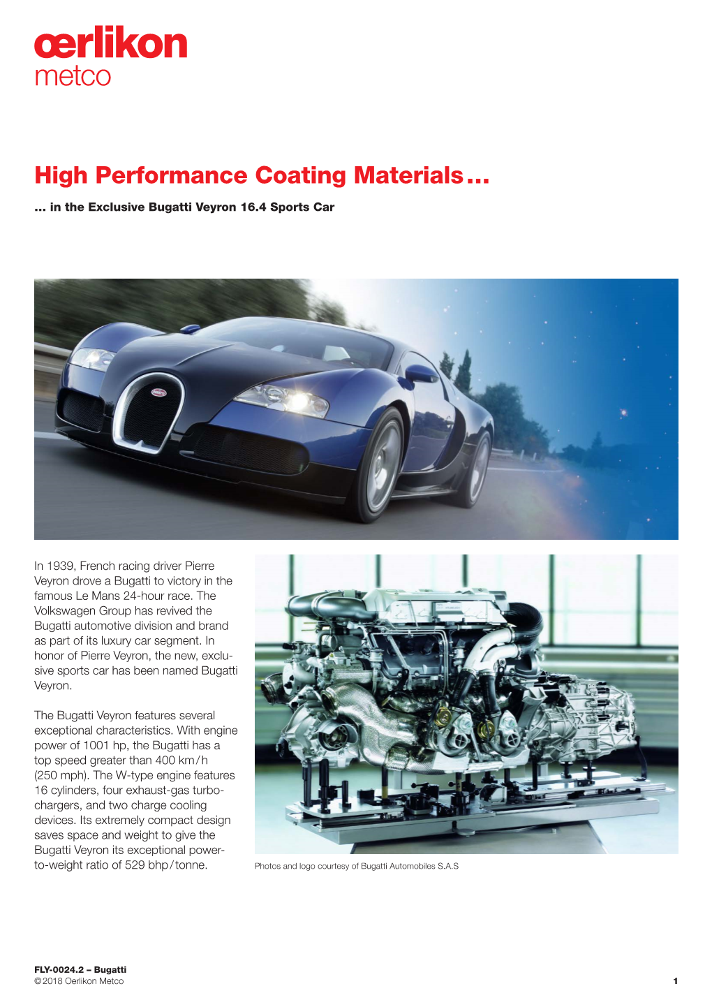 High Performance Coating Materials …