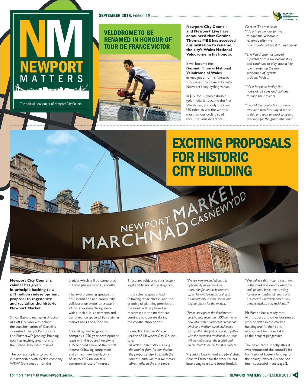 Newport Matters September 2018 English