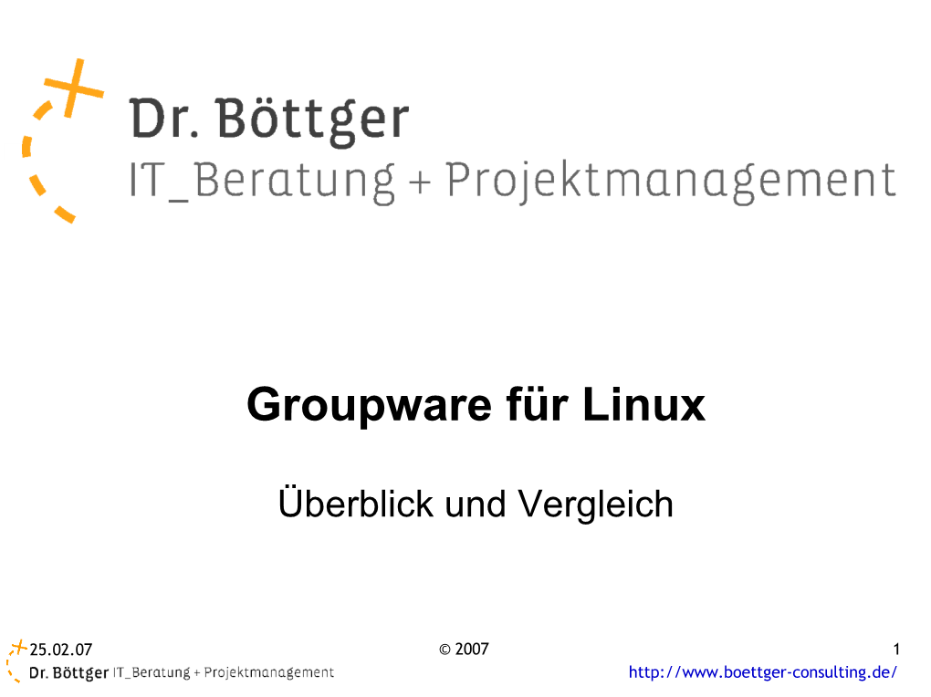 Groupware Für Linux