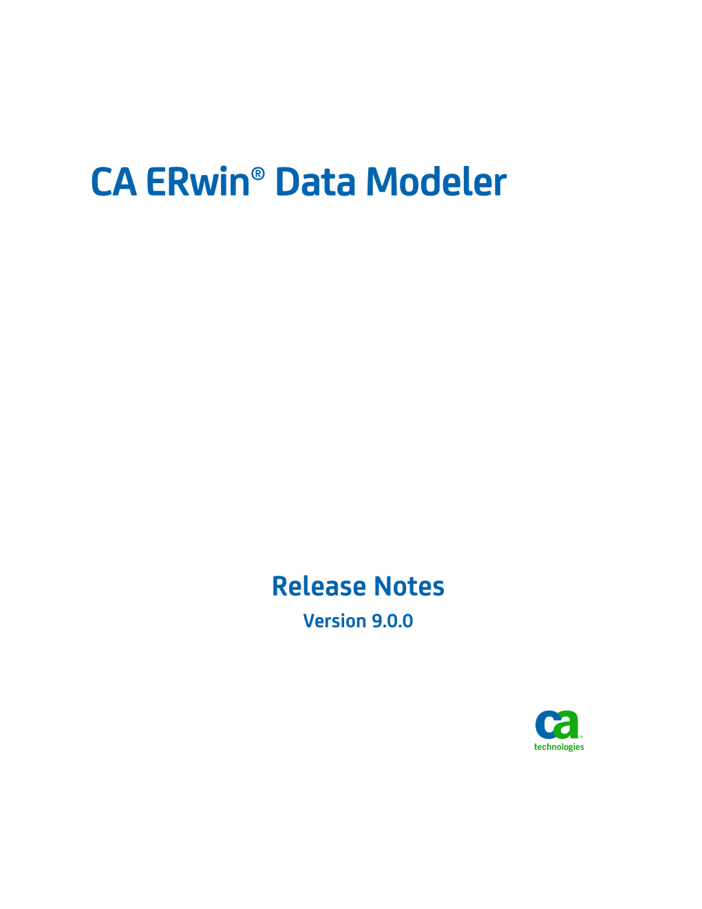 CA Erwin Data Modeler Release Notes