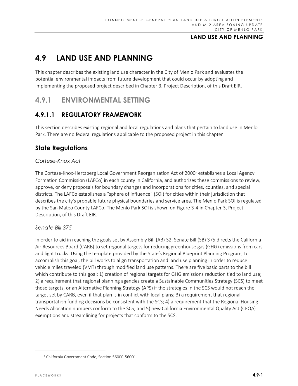 4.9 Land Use and Planning