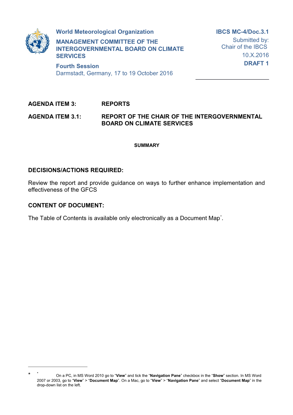 WMO Document Template s2