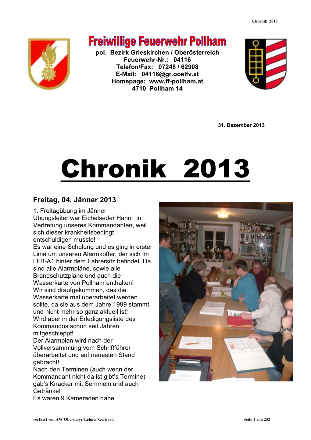 FF-Chronik 2013