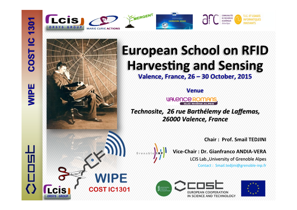 European School on RFID Harvessng and Sensing