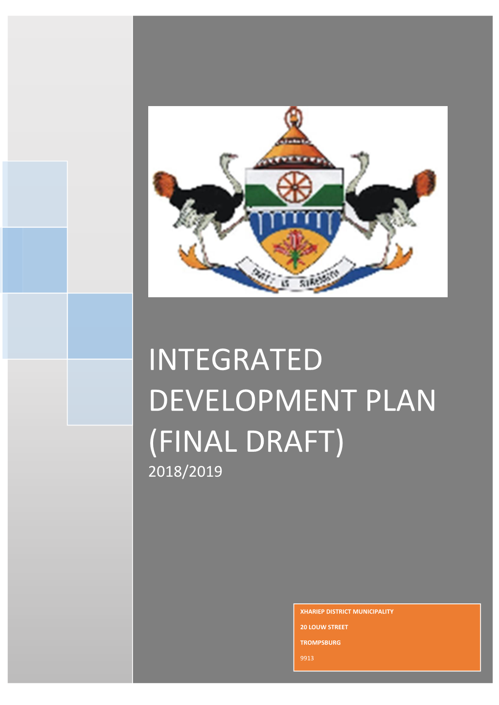 Integrated Development Plan (Final Draft) 2018/2019