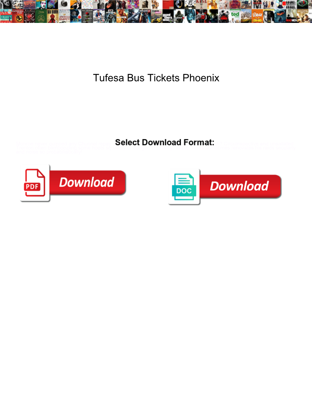 Tufesa Bus Tickets Phoenix