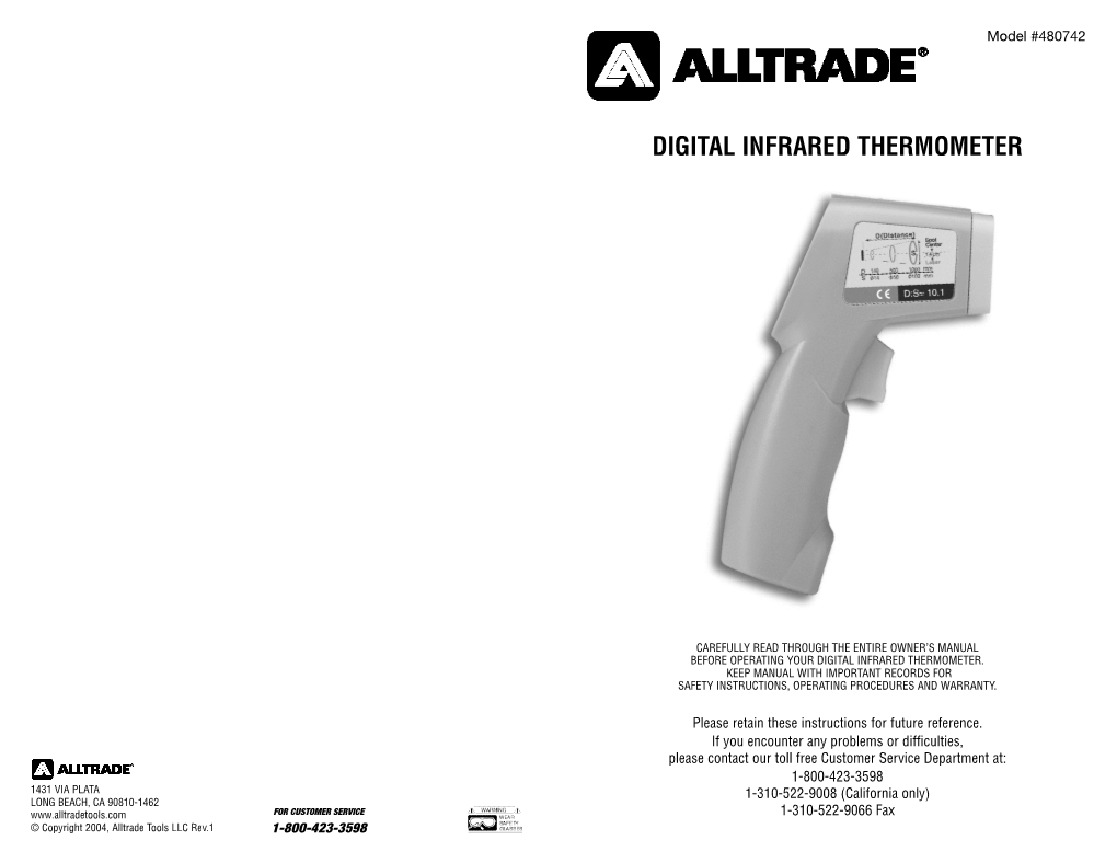 Digital Infrared Thermometer