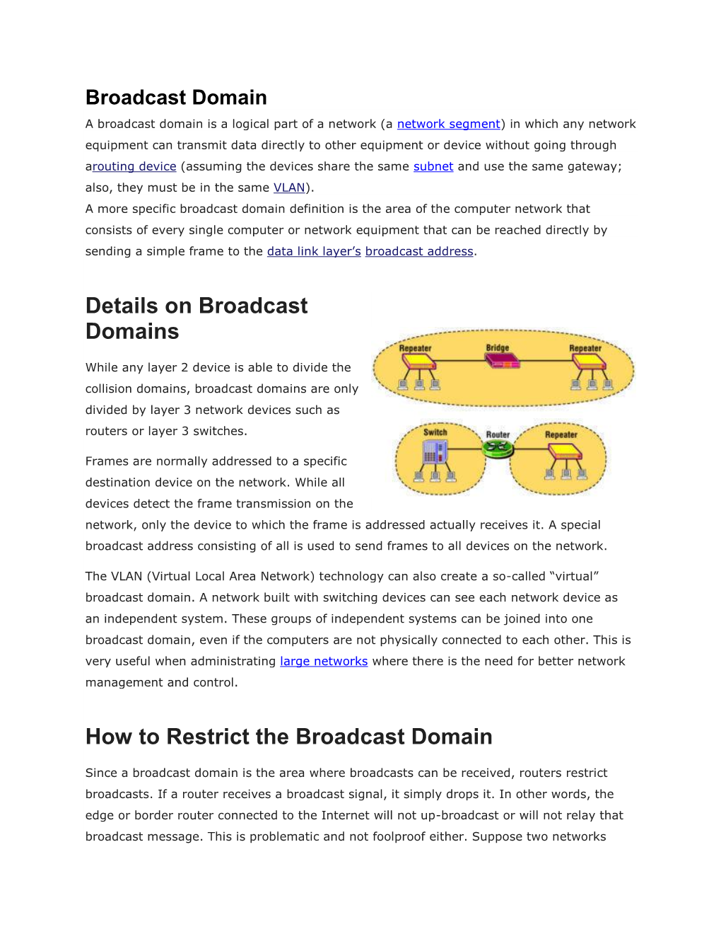 Broadcast Domain