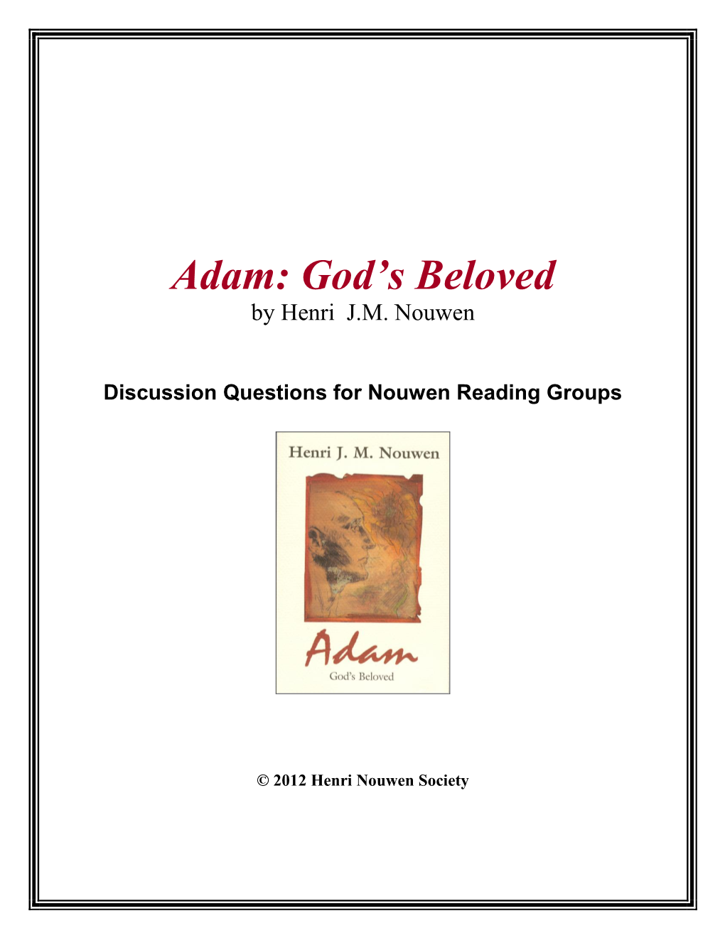 Adam: God's Beloved