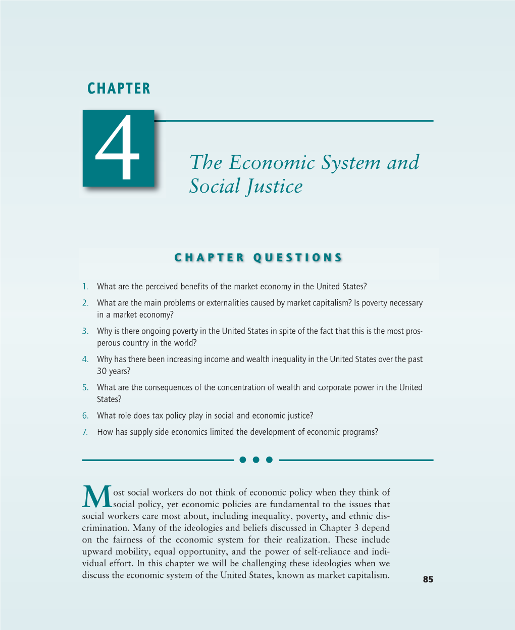 The Economic System and Social Justice