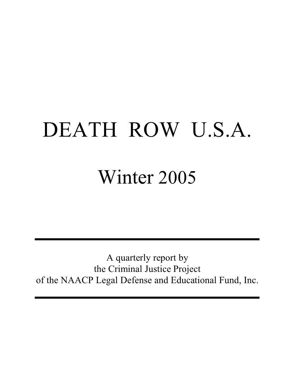 Death Row U.S.A