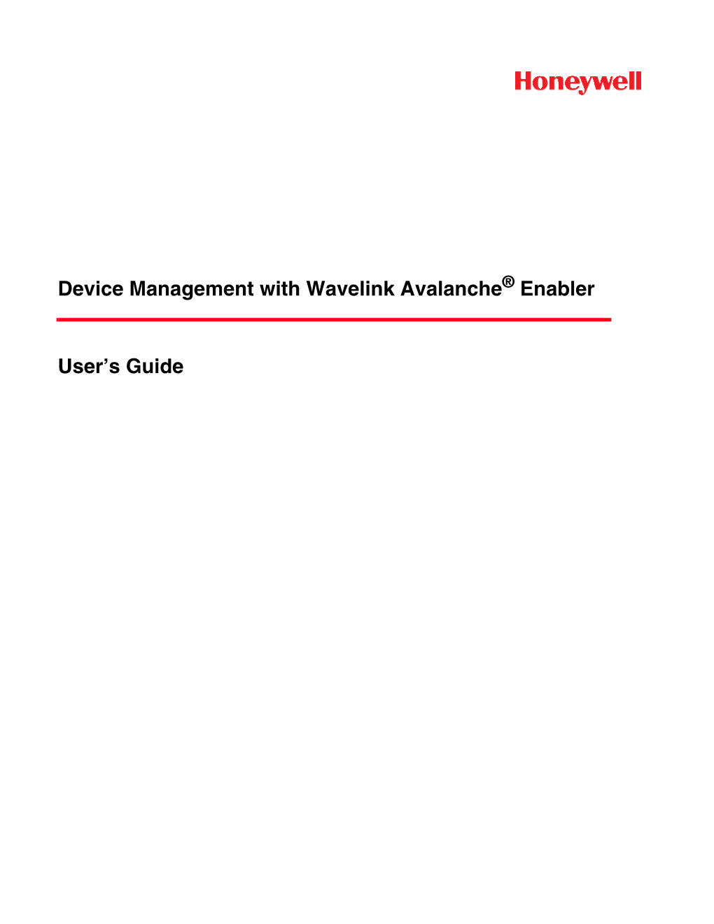 Device Management with Wavelink Avalanche Enabler User's Guide