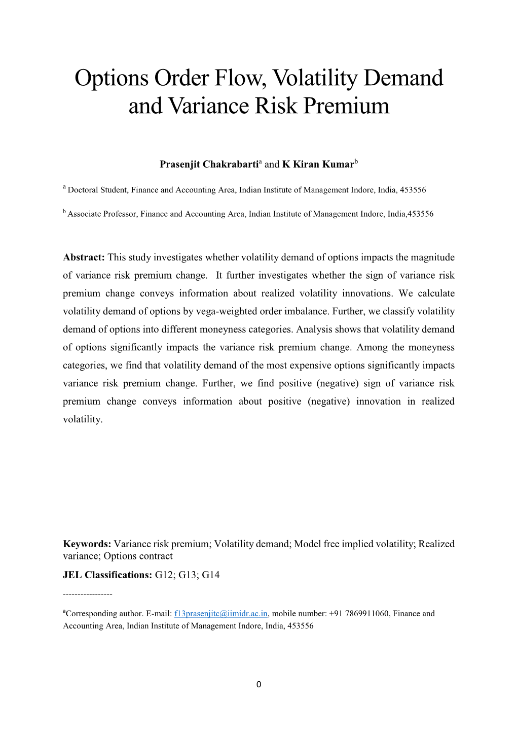 Options Order Flow, Volatility Demand and Variance Risk Premium