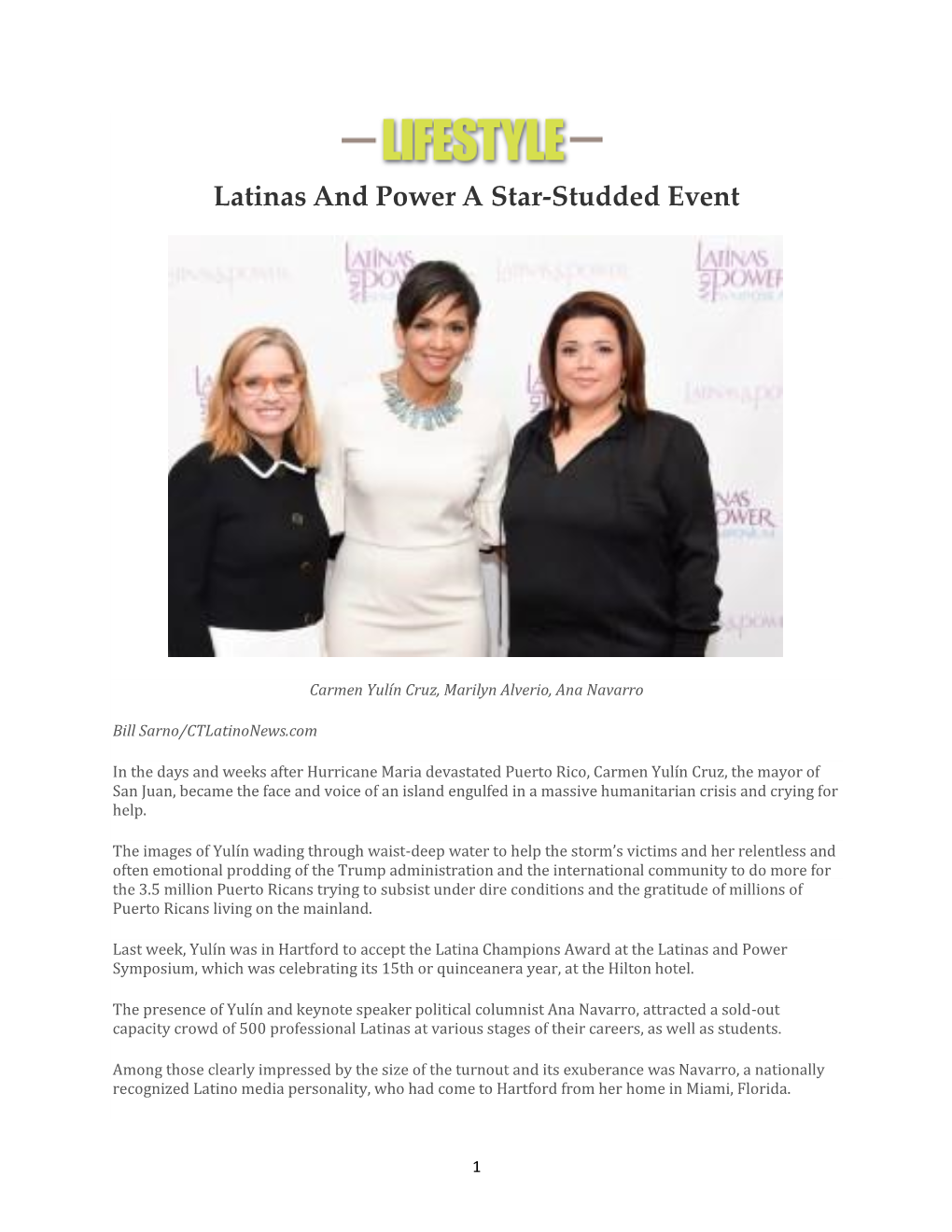 Latinas and Power a Star-Studded Event