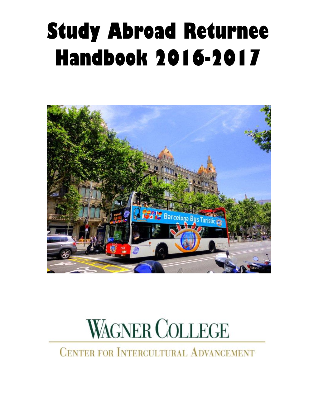 Study Abroad Returnee Handbook 2016-2017