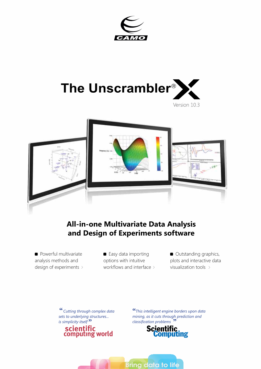 All-In-One Multivariate Data Analysis and Design of Experiments Software