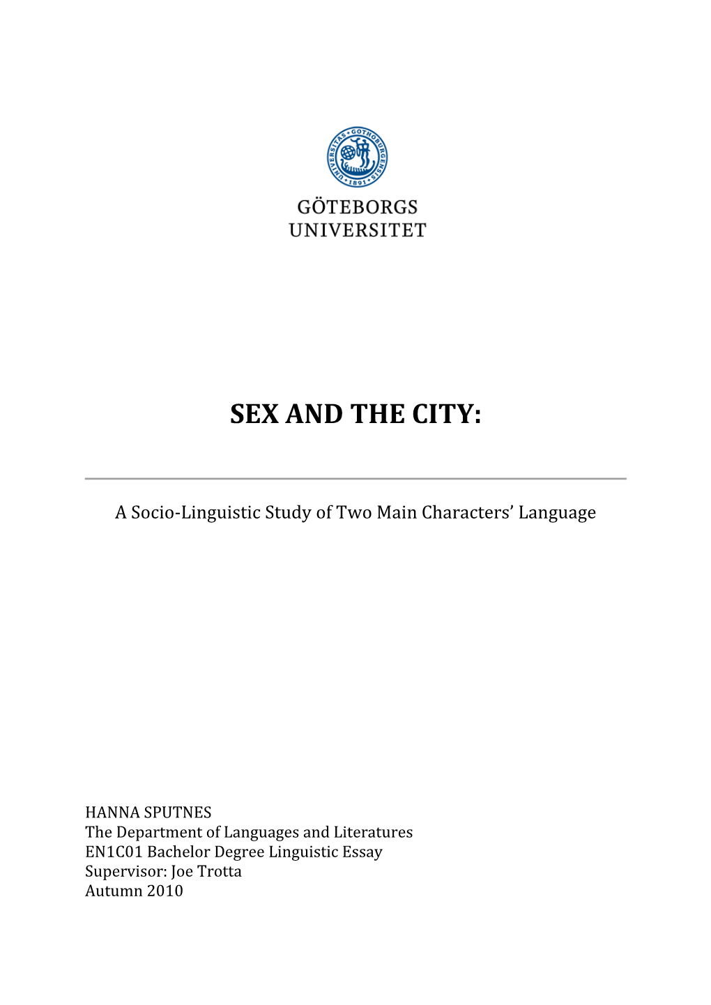 Sex and the City