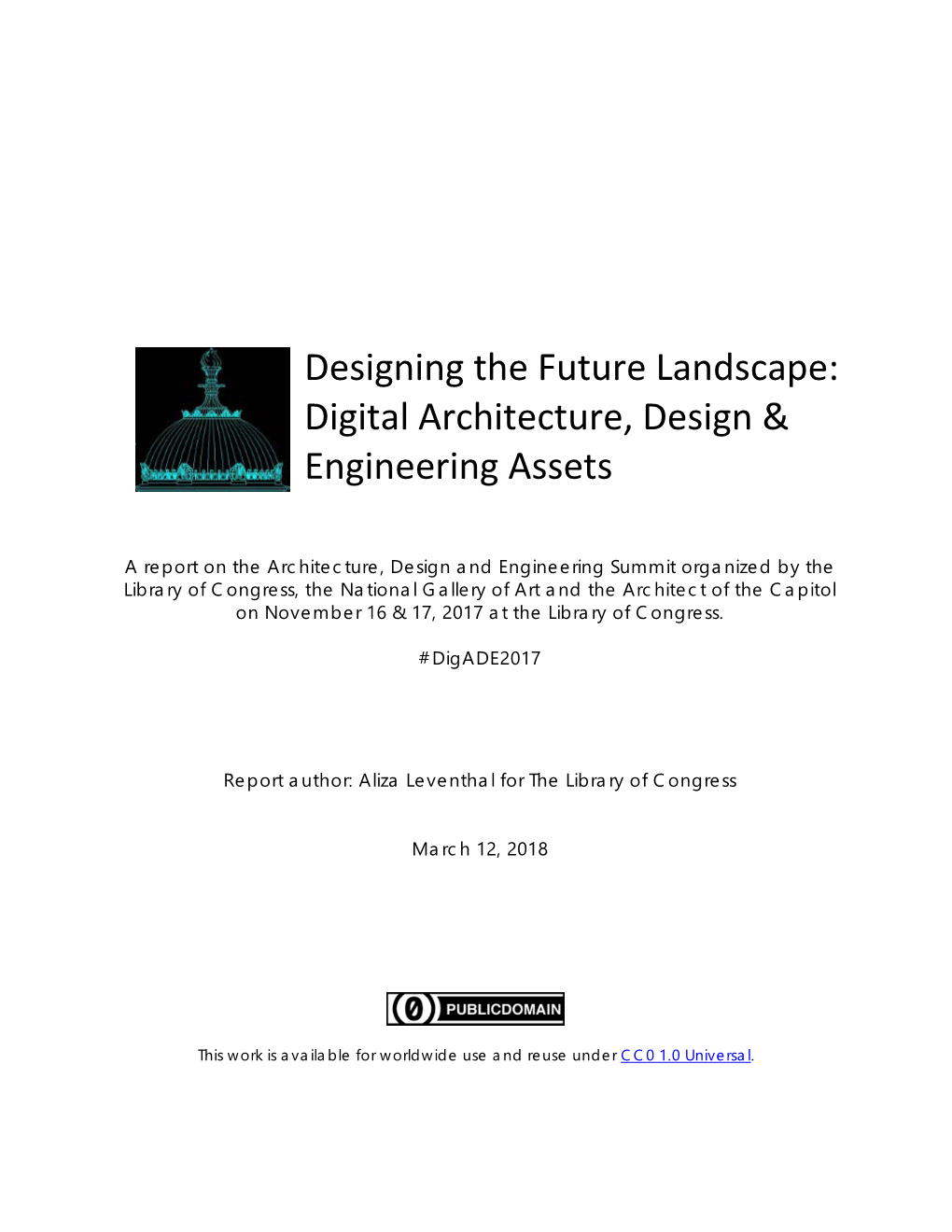 Report from the Designing the Future Landscape