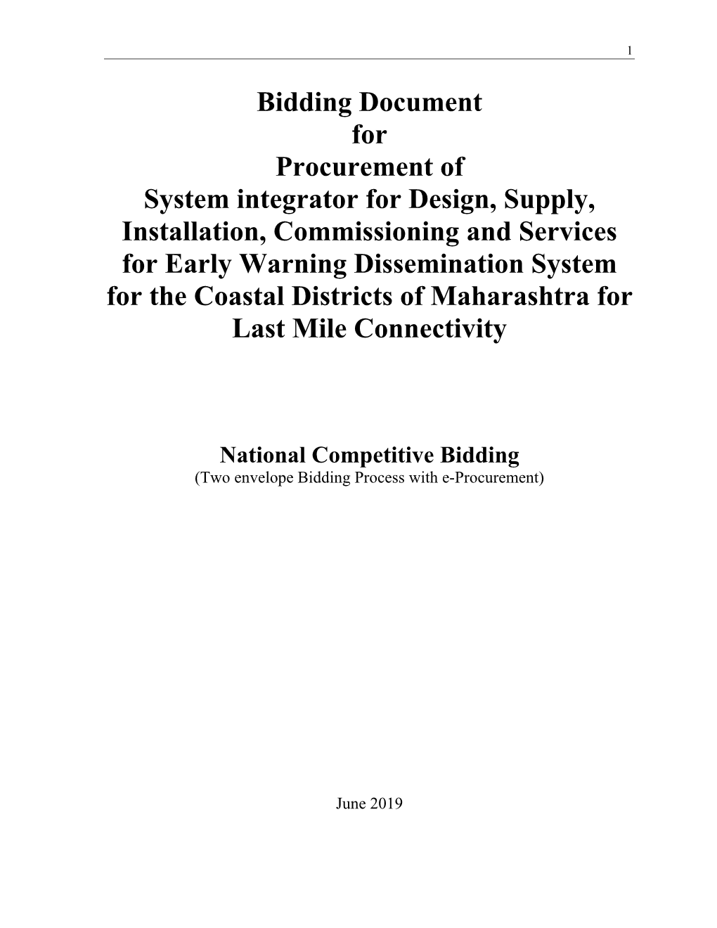 Section I Clause 4) and Minimum Qualification Criteria (Section III – Evaluation and Qualification Criteria), to Qualify for the Award of the Contract