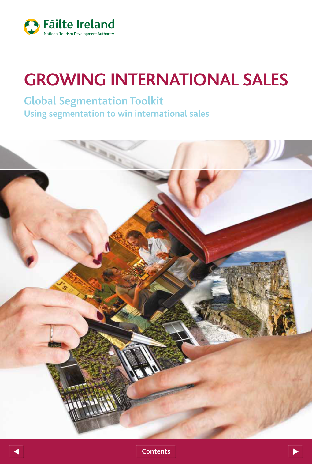 GROWING INTERNATIONAL SALES Global Segmentation Toolkit Using Segmentation to Win International Sales CONTENTS