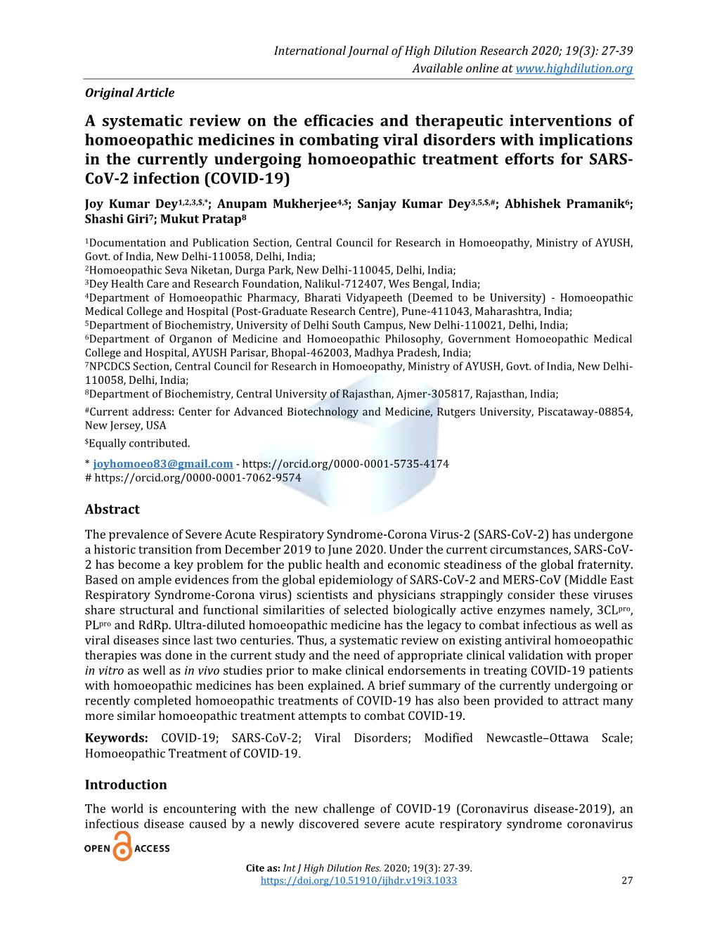 A Systematic Review on the Efficacies and Therapeutic Interventions Of