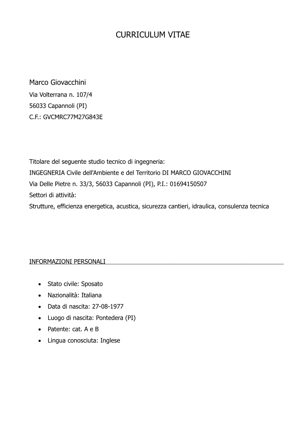 Curriculum Vitae