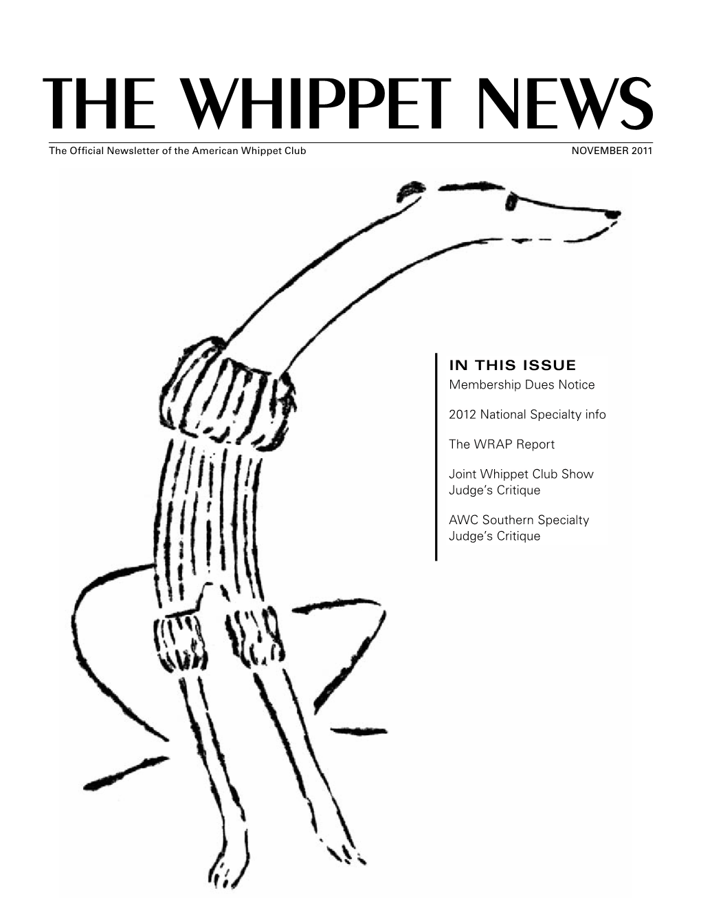 November 2011 Whippet News