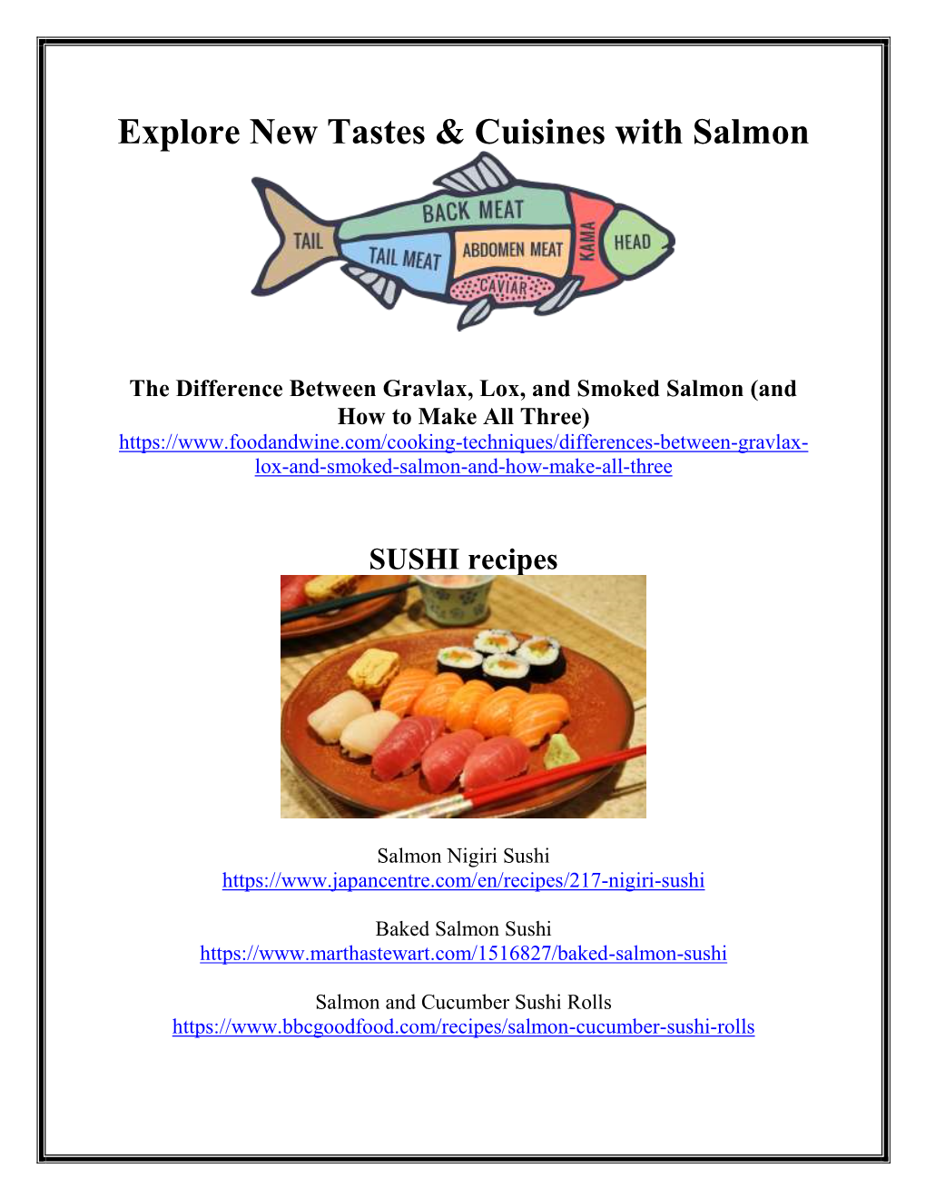 Explore New Tastes & Cuisines with Salmon