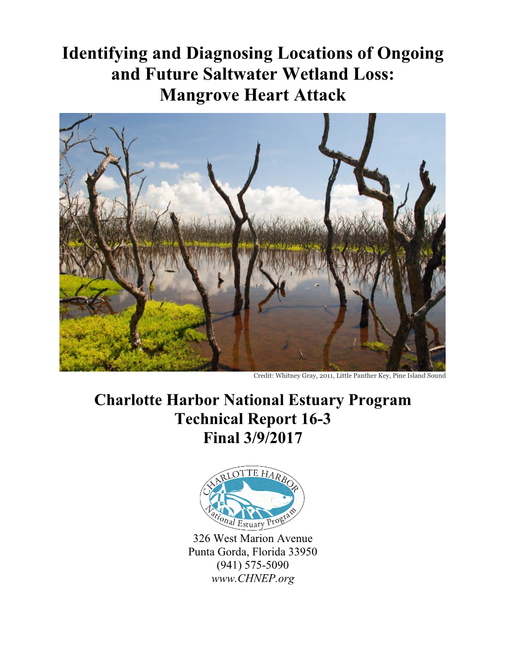 Charlotte Harbor National Estuary Program Technical Report 16-3 Final 3/9/2017