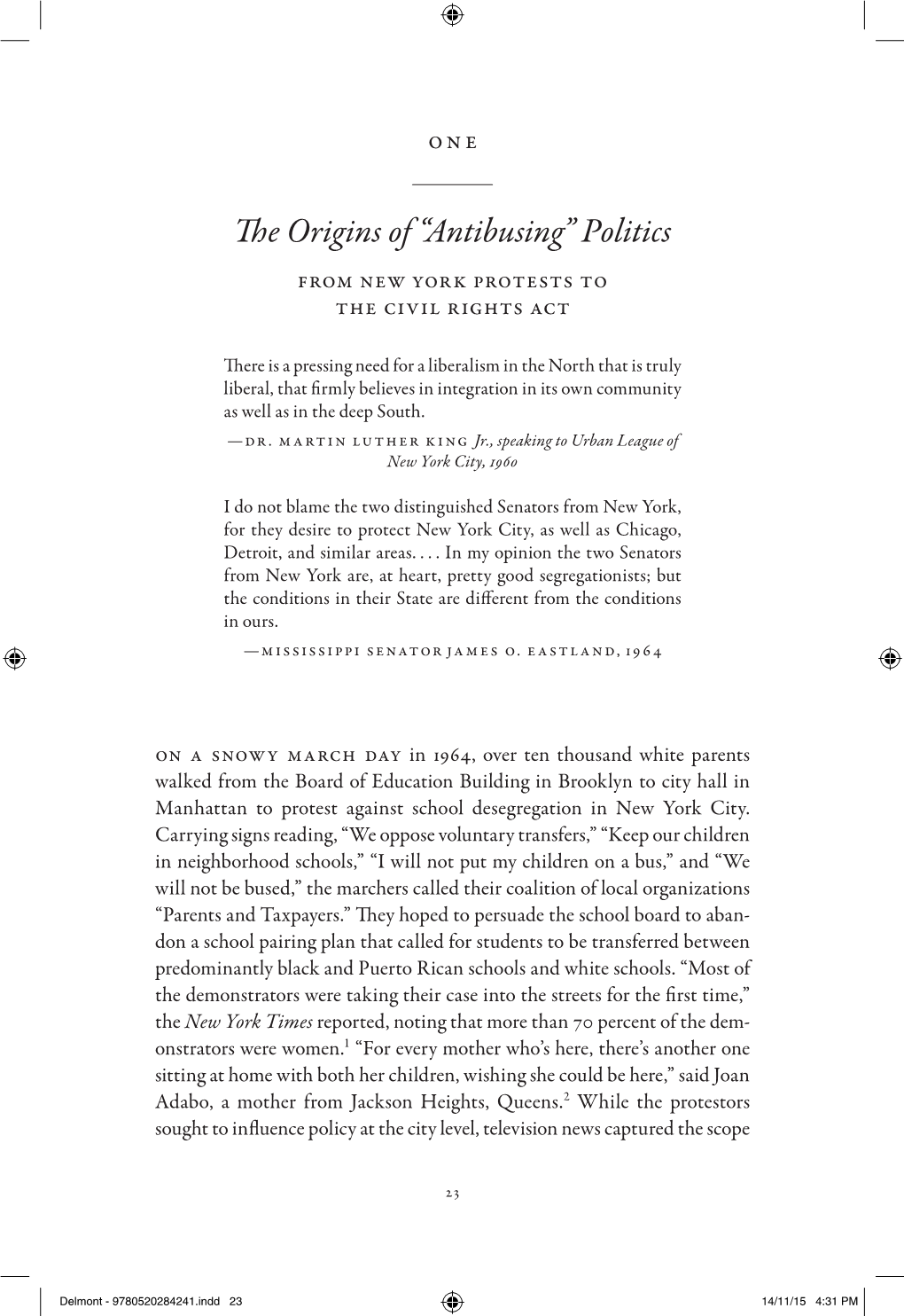 The Origins of “Antibusing” Politics from New York Protests to the Civil Rights Act