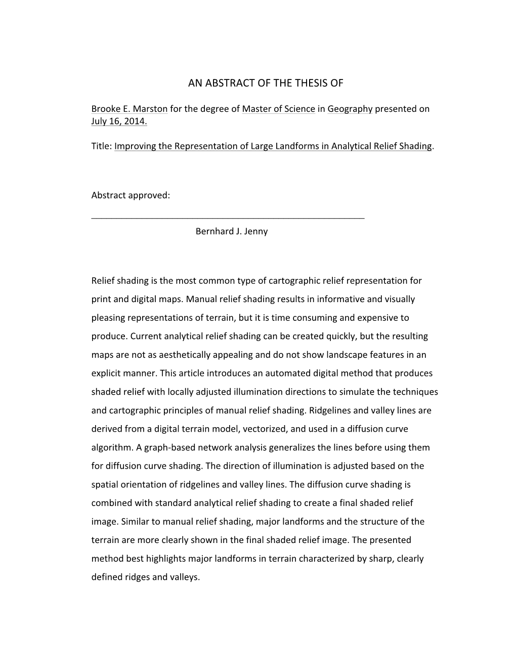 Improving the Representation of Large Landforms in Analytical Relief Shading