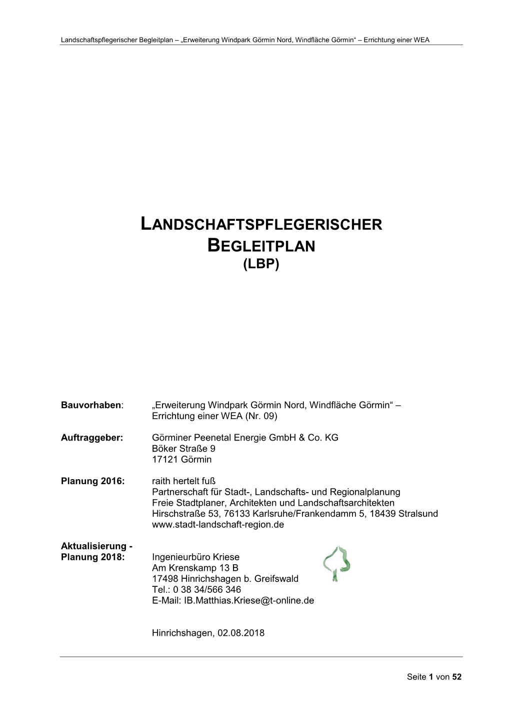 Landschaftspflegerisch