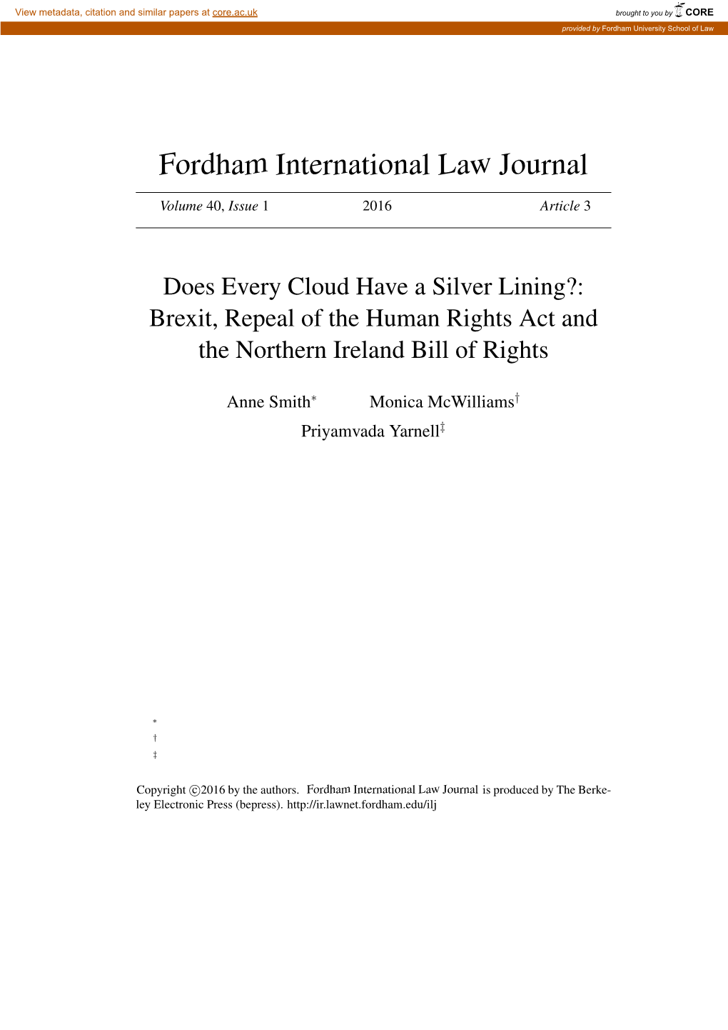 Fordham International Law Journal