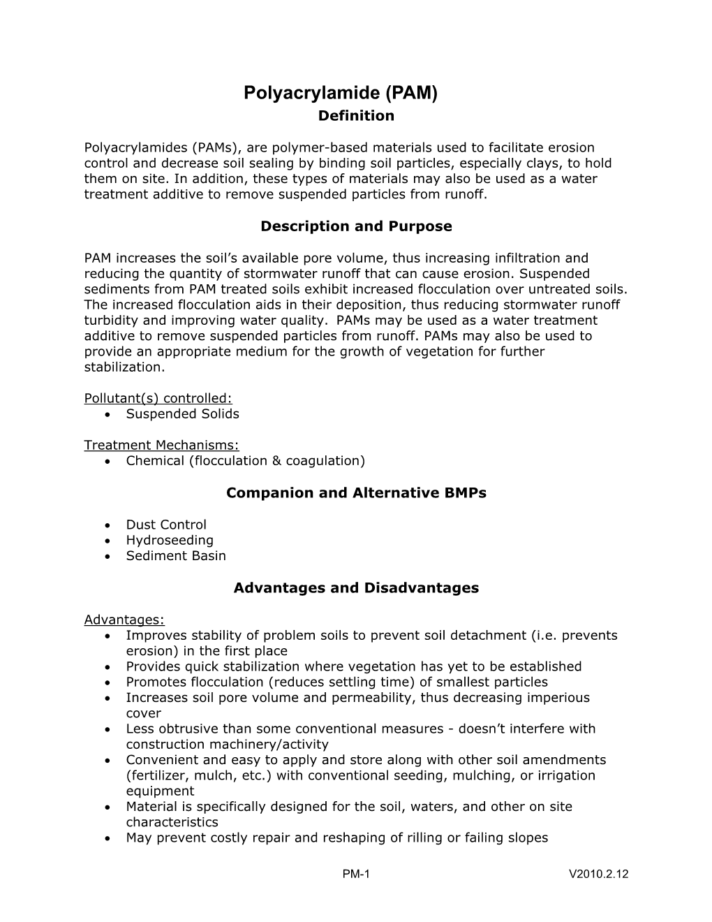 Polyacrylamide (PAM) Definition