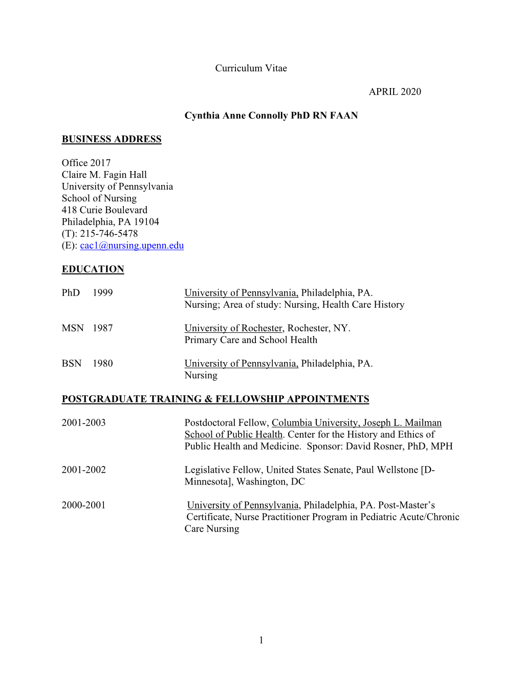 2020 Connolly CV.Pdf