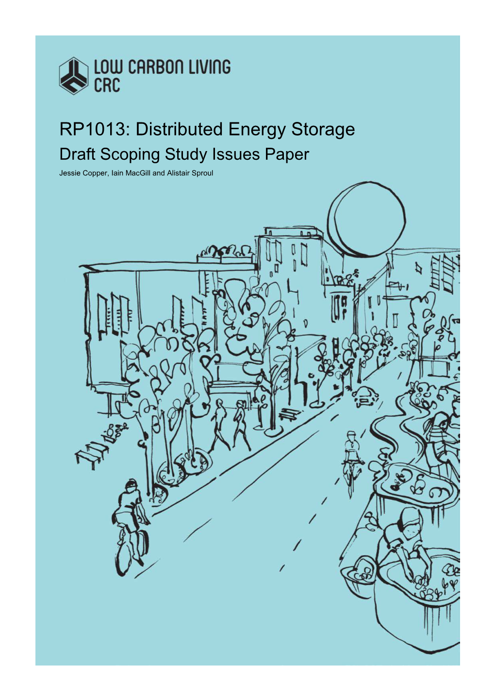 RP1013: Distributed Energy Storage Draft Scoping Study Issues Paper Jessie Copper, Iain Macgill and Alistair Sproul